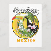 Oaxaca Mexique logo de voyage Carte postale (Devant)