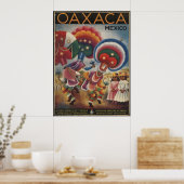 Oaxaca Mexique Vintage voyage Poster Ad Retro Impr (Cuisine)