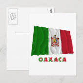 Oaxaca Waving Unofficial Flag Briefkaart (Voorkant / Achterkant)