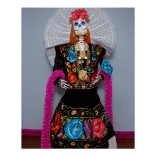 Oaxacan Calavera Catrina Perfect Poster