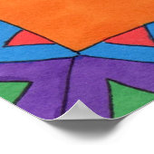 Oaxacan Crow met Red Rose Poster (Hoek)