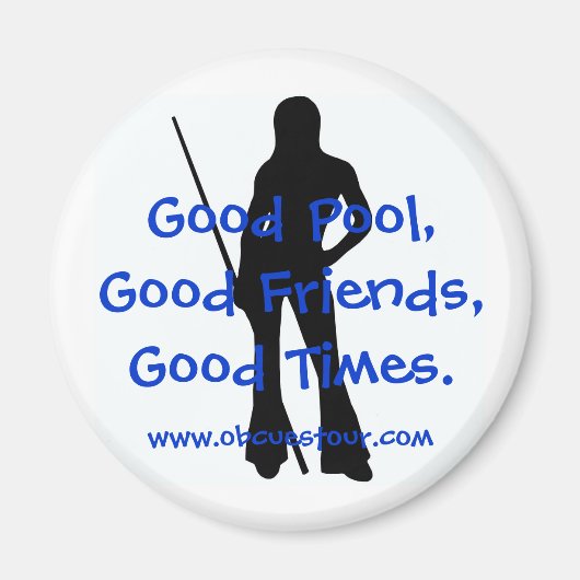 OB Cues Ladies 9-Ball Tour Magnet Outline (Devant)