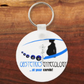 OB / GYN BIJ UW CERVIX - FUNNEMENTELE MEDISCHE SLEUTELHANGER (Voorkant)
