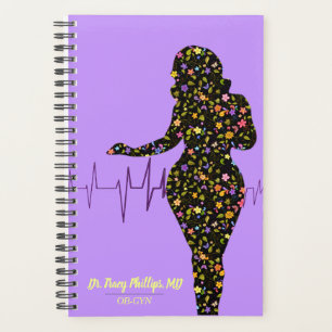 OB-GYN Médicale Planner Floral Féminin