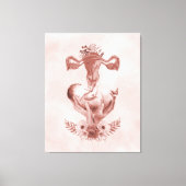 Ob/Gyn MidWITSERSE BRODBAARHEID Cervix Ovaria Canvas Afdruk (Voorkant)