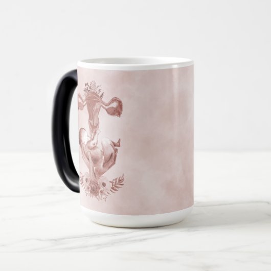 Ob/Gyn MidWITSERSE BRODBAARHEID Cervix Ovaria Magische Mok (Voorkant links)