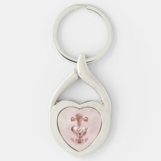 Ob/Gyn MidWITSERSE BRODBAARHEID Cervix Ovaria Sleutelhanger (Voorkant)