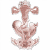 Ob/Gyn MidWITSERSE BRODBAARHEID Cervix Ovaria Sticker (Voorkant)