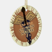 OB Gyn Nurse Caduceus ornement (Droite)