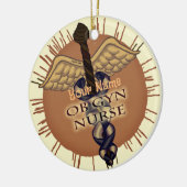 OB Gyn Nurse Caduceus ornement (Gauche)