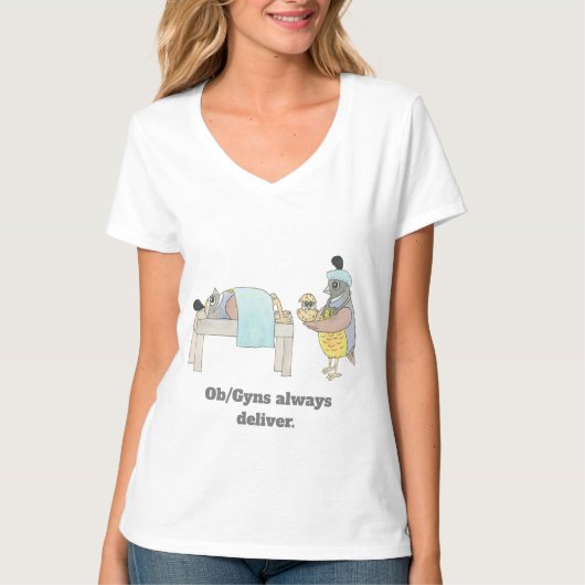 Ob/Gyn Quail T-Shirt (Voorkant)