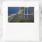 OB-pier Rechthoekige Sticker (Tas)