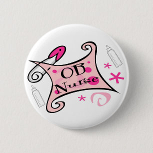 OB verpleegkundige (verloskunde) Verpleegkunde Ronde Button 5,7 Cm