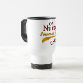 OB-verpleegster met koffie Reisbeker (Voorkant links)