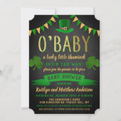 O'Baby St. Patrick's Day Baby Shower Invitations (Devant)