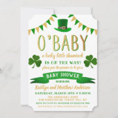O'Baby St. Patrick's Day Baby Shower Invitations Kaart (Voorkant)