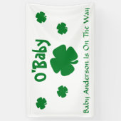 O'Baby St Patrick's Day Baby shower Spandoek (Verticaal)
