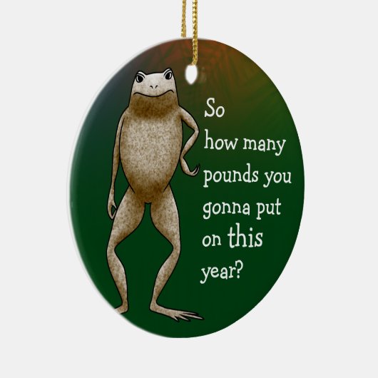 Obadiah Toad Diet Keramisch Ornament (Rechts)