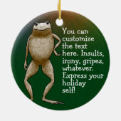 Obadiah Toad  Keramisch Ornament (Achterkant)