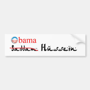 Obam Hussein Bumpersticker