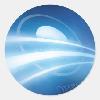 Obama'08-0002 Ronde Sticker