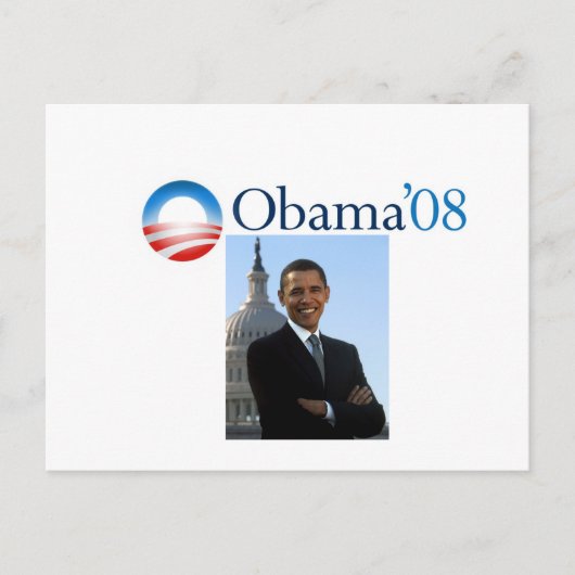 Obama'08 briefkaart (Voorkant)