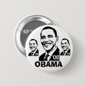 Obama'08 Button  (Voorkant /achterkant)