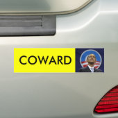 obama1, COWARD Bumpersticker (Op auto)