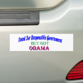 OBAMA3 BUMPERSTICKER (Op auto)