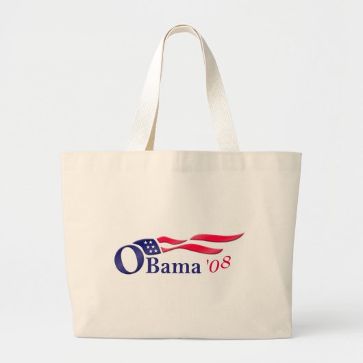 Obama 08 Bag Grote Tote Bag (Voorkant)