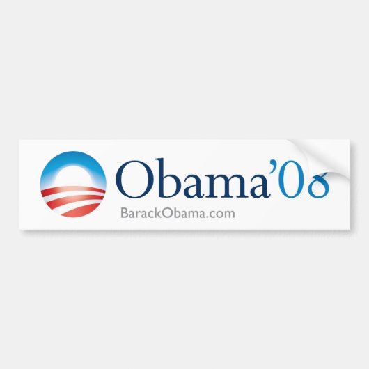Obama 08 Bumpersticker (Voorkant)