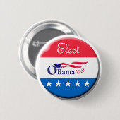 Obama 08 Elect Button (Voorkant /achterkant)