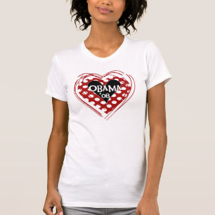 Obama 08 Heart T-shirt