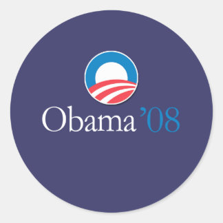 Obama '08 ronde sticker