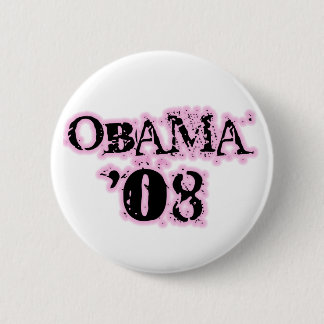 Obama 08 Roze Edge Button