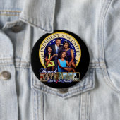 OBAMA-1ST FAMILIE-Round Button (In situ)