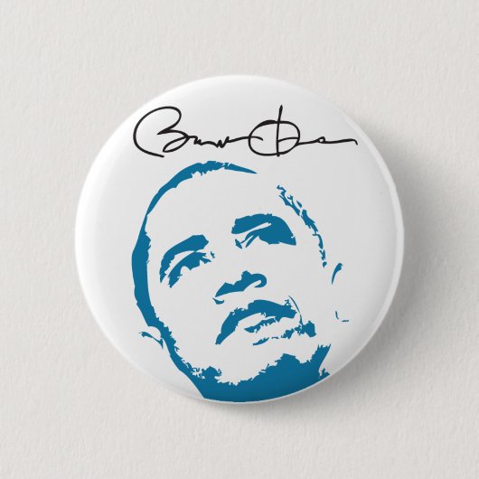 Obama 2008 Handtekening Button 61013 (Voorkant)