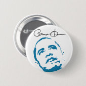 Obama 2008 Handtekening Button 61013 (Voorkant /achterkant)