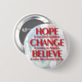 Obama 2008 Hope Change Button 61019 (Voorkant /achterkant)