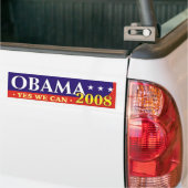 Obama 2008 - Ja dat kunnen we! Bumpersticker (Op Truck)