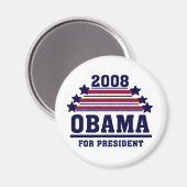 OBAMA 2008 Magnet Magneet (Voorkant / Achterkant)