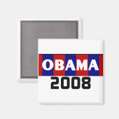 OBAMA 2008 Magnet Magneet (Voorkant / Achterkant)