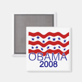OBAMA 2008 Magnet Magneet (Voorkant / Achterkant)