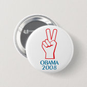 Obama 2008 Peace Button 61023 (Voorkant /achterkant)