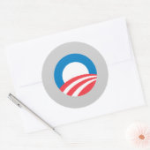 Obama 2008 ronde sticker (Envelop)