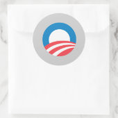 Obama 2008 ronde sticker (Tas)