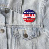 Obama 2008 Stars & Bars Button 61017 (In situ)
