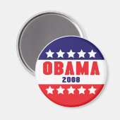 OBAMA 2008 Stars & Bars Magnet 89422 (Recto/Verso)