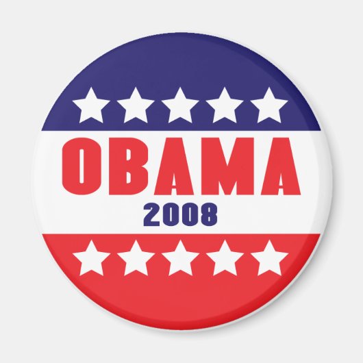 OBAMA 2008 Stars & Bars Magnet 89422 (Devant)