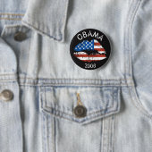 Obama 2008 US Lips Button 61015 (In situ)